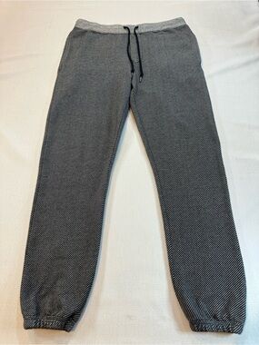 Frank & Oak Men’s M Black Gray Knit Jogger Pants